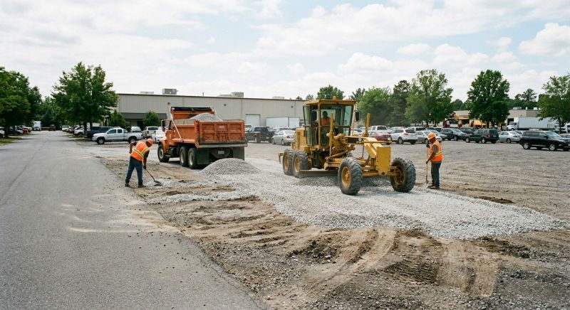 Parking Lot Gravel Repair in Cumming, GA